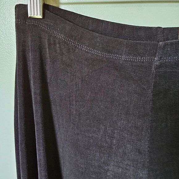 EUC VINTAGE LINDEN HILL BLACK SLINKY SOFT STRAIGHT PANTS SIZE M - Picture 10 of 16